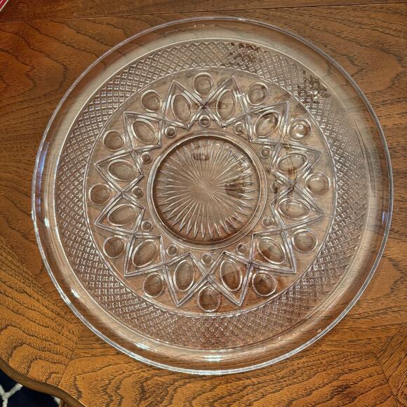 Vintage Platter 16" Cape Cod by Imperial Glass Ohio Glassware - Picture 5 of 7